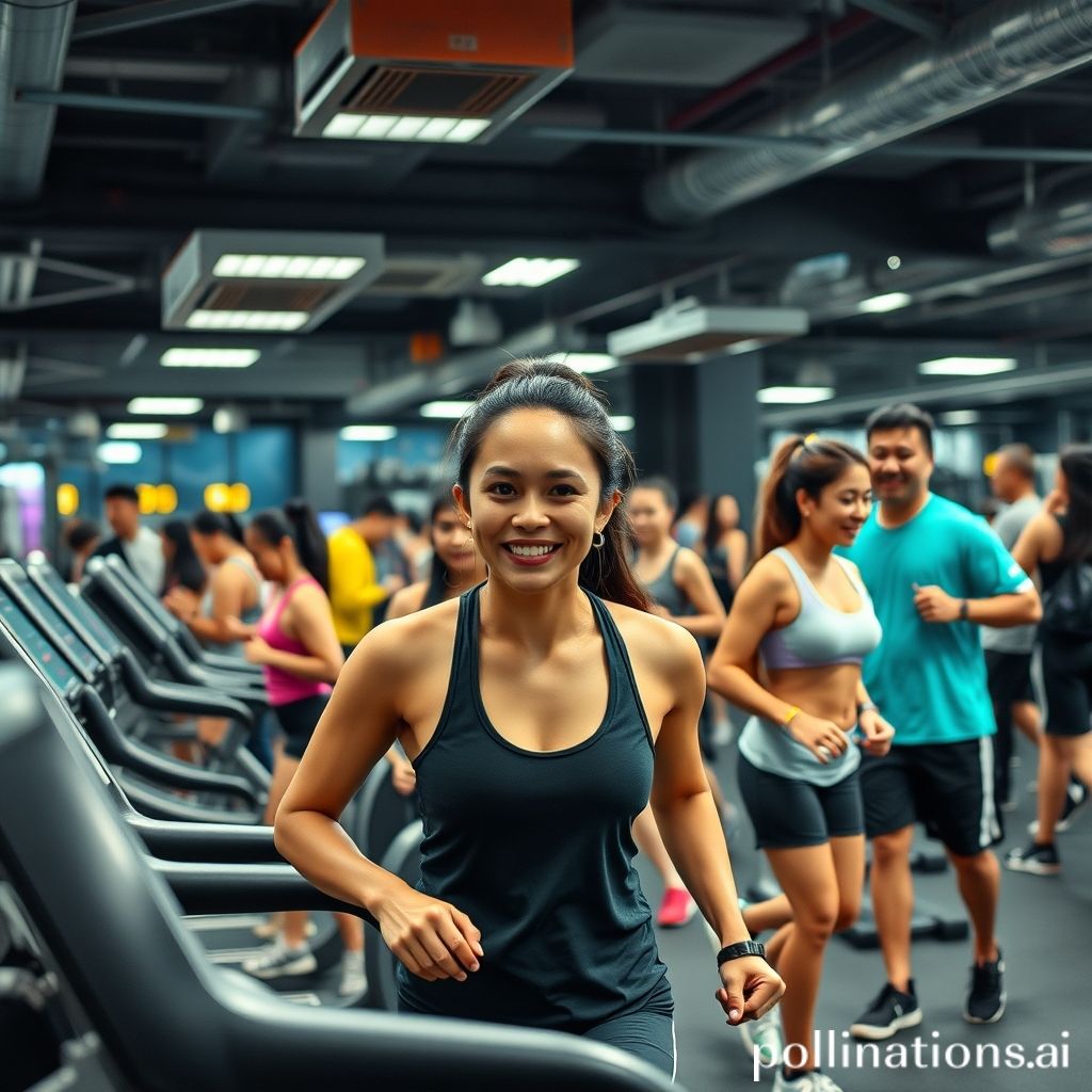 Fitness scene in Bangkok
